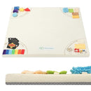 Baby Play Mat, Unique Crawling Mats with 4 Sensory Development Zones for Motor Skills, 50''x50'' Playpen Mats with Non-Slip Cushioned that Fits Nicely Into Any Playroom, Beige by TinyTreasures Baby Boutique