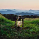 YAKii LED Vintage Lantern Metal Hanging Hurricane 12 LED Dimmer Switch Warm White Battery Operated Power Outage Indoor Camping Lighting Outdoor Brooklyn (Copper 2 Pack) by CozyNest Decor