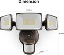 Onforu 75W LED Motion Sensor Outdoor Lights, Dusk to Dawn Flood Light Outdoor Motion Sensor, Hardwired Security Lights Floodlights Outside 7500LM 6500K Daylight IP65 Waterproof (Brown) by GreenHaven Gardens