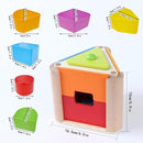 Shape Discovery Plug-in Box | Beech Wooden Shape Sorter Toy with 6 Puzzles | Montessori Learning for Toddlers 18+ Months by TinyTreasures Baby Boutique