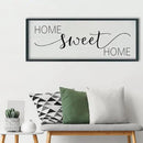 SRSZHIYUE Home Sweet Home Sign 40"x15" for Farmhouse Rustic Large Family Living Room Over Couch Modern Horizontal Wall Decor, Wood Framed Plaques Art Decorative (Black) by CozyNest Decor