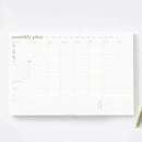 Bliss Collections Monthly Planning Pad, To Do List Notebook - Undated Tear-Off Sheets Notepad - Work Calendar, Organizer, Scheduler for Goals, Tasks - The Essential, 12" x 18", 18 Sheets by CozyNest Decor