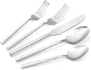 20 Piece Stainless Steel Silverware Set, Handle Flatware, Modern Matte Finish Cutlery Set, Service for 4, Dishwasher Safe by CozyNest Decor