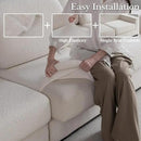 Couch Cushion Covers for Sectional Sofa, Stretch Soft Sofa Slipcovers Washable Wear-Resistant Universal Furniture Protector for Living Room(1 Piece Armrest Cover, Ivory)
