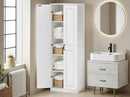 Storage Cabinet/Pantry cabinets, Soft White Finish, 71" Tall Wood Cupboard with 2 Door and 3 Adjustable Shelves for Kitchen, Dining Room, Living Room, Bathroom (Style 1) by CozyNest Decor