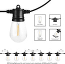 SUNTHIN Outdoor String Lights, 48FT Patio Lights with 16 LED Shatterproof Bulbs for Outside, Backyard, Deck, Porch, Garden, Bistro, Cafe, Party by GreenHaven Gardens