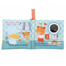 Teddy Bear Baby Toy Cloth Crinkle Books for Babies Infant Toddler, Soft Toys 0-6-12 Months Activity Tummy Time Mirror Toy, Gifts for Boys Girls Baby Shower, 1-2-3 Years Old-Morning by TinyTreasures Baby Boutique