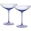 Champagne Coupes 12oz by The Wine Savant - (2, Lavender)