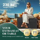 36 Gallon Outdoor Deck Box,Storage Lockable Waterproof Patio Furniture,Garden Tools,Cushions,Pool Accessories Outside Storage Resin Box(Black) by CozyNest Decor