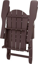 Westin Outdoors Laguna WO Home Furniture Adirondack Chair 2 PCS Set Outdoor Folding Patio Chair for Bon Fire Pit Garden Lawn Backyard Lounging Relaxing (Dark Brown) by GreenHaven Gardens
