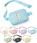 YOOLIFE Birthday Gifts for 4 5 6 7 8 9 10 11 12 13 14 Year Old Girls - Initial Fanny Pack Belt Bag Purse for Girls Teens Daughter Sister Niece, Personalized Trendy Stuff for Teen Girl Kids | Blue I by TinyTreasures Baby Boutique