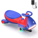 FanttikRide 6V N7 Classic Electric Wiggle Car with Pedal, Rechargeable Battery, Ride on Toys, Swing Car, 2 Speeds, Anti-Rollover, Flashing Light Wheels, Bluetooth, for Ages 3 and Up, 150 Lbs, Blue by TinyTreasures Baby Boutique