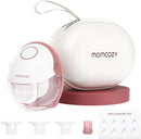 Momcozy Breast Pump Hands Free Mobile Style | M6, Wearable Breastfeeding Pump Ideal Rhythm for More Milk, DoubleFit Flange More Fit & Discreet with 3 Modes & 9 Levels, 24mm - 1 Pack Cozy Red by TinyTreasures Baby Boutique