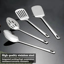 Homquen Stainless Steel Kitchen Utensils Set 4pcs, Cooking Utensils Set, Kitchen Tools Spatulas Set, Cooking Spoons, Home Essentials Kitchen Gadgets Accessories by CozyNest Decor