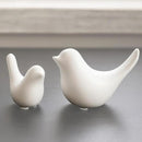 Notakia Small White Birds Statues Home Decor Modern Style Decorative Ornaments for Living Room, Bedroom, Office Desktop, Cabinets (2Pcs White Birds) by CozyNest Decor