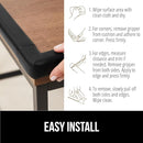 GORILLA GRIP Baby Proof Corners and Edges for Furniture, Kid Proofing Adhesive Table Corner Protectors, Heavy Duty Soft Rubber Foam Protection, Includes 8 Protective Safety Guards, 18 Feet, Black by TinyTreasures Baby Boutique