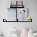 AZSKY Classic Nursery Book Shelves Black Wooden Floating Shelves Wall Bookshelf for Bathroom Decor Kitchen Spice Rack Organizer Kids Room 24 Inch Set of 3 by TinyTreasures Baby Boutique