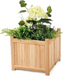 GRAFFY Raised Garden Bed, Folding Wood Planter Box w/Removable Bottom & Drainage, Indoor Outdoor Square Elevated Planter for Flower Herb Vegetable Fruit, Plant Container for Grass Lawn Patio Backyard by GreenHaven Gardens