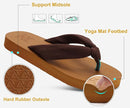 KuaiLu Flip Flops for Women with Arch Support Yoga Mat Comfortable Summer Beach Walking Thong Cushion Sandals Slip On Indoor Outdoor by TinyTreasures Baby Boutique