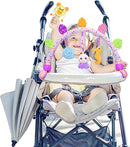 Caterbee Travel Arch Bassinet Toys for Baby Hanging on Stroller, Crib & Pram. Activity Toy bar for Baby Bouncer(Purle) by TinyTreasures Baby Boutique