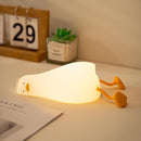 ATSUI Duck Night Light, LED Squishy Novelty Animal Night Lamp, Food Grade Silicone, 3 Level Dimmable Rechargeable Nursery Nightlight for Breastfeeding Toddler Baby Kids by TinyTreasures Baby Boutique