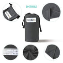 Acrabros Baby Wrap Carrier,Hands Free Baby Carrier Sling,Lightweight,Breathable,Softness,Perfect for Newborn Infants and Babies Shower Gift,Charcoal Grey by TinyTreasures Baby Boutique