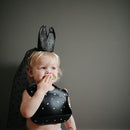 mushie Silicone Baby Bib | Adjustable Fit Waterproof Bibs (Numbers Black) by TinyTreasures Baby Boutique