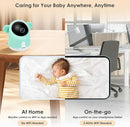 Baby Monitor with Camera and Audio, 1080P Baby Camera Monitor WiFi Smartphone App Control Night Vision 4.3” Screen 2-Way Talk Temperature & Humidity Sensor Lullabies Motion & Cry Detection iOS/Android by TinyTreasures Baby Boutique