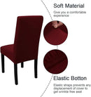 JQinHome 4 Pcs Dining Chair Slipcover, High Stretch Removable Washable Chair Seat Protector Cover for Home Party Hotel Wedding Ceremony by CozyNest Decor