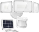 LEPOWER 1600LM LED Solar Security Lights Motion Outdoor, Motion Sensor Light, 5500K White Light, IP65 Waterproof Outdoor Flood Solar Light with 3 Adjustable Head for Yard, Garage（White） by GreenHaven Gardens