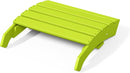 WestinTrends Dylan Outdoor Patio HDPE Adirondack Ottoman Footrest, Lime by CozyNest Decor