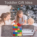 Wonder Space Plush Foam Blocks - Nursery Building & Stacking Toys for Toddlers Boys & Girls, Soft Smooth Velvet Cover, Early Education Gross Motor Skills & Brain Development (24 Bricks, Classic) by TinyTreasures Baby Boutique