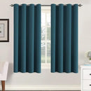 H.VERSAILTEX Premium Blackout Thermal Insulated Room Darkening Curtains for Bedroom/Living Room - Classic Grommet Top (2 Panels, Dark Teal, 52 Inch by 63 Inch) by CozyNest Decor