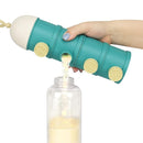 Accmor Formula Dispenser On The Go, 4 Layers Stackable Formula Container to Go, Non-Spill Portable Milk Powder Baby & Kids Snack Container, Green by TinyTreasures Baby Boutique