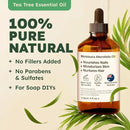 KUKKA essential oils 100% Pure & Natural Tea Tree Oil for Skin, Hair, Toenails, Aromatherapy, & Soap Making Scent (4 fl oz/118 ml) by CozyNest Decor