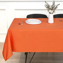 sancua Square Tablecloth - 60 x 60 Inch - Stain and Wrinkle Resistant Washable Polyester Table Cloth, Decorative Fabric Table Cover for Dining Tables, Buffet Parties and Camping, Orange by CozyNest Decor
