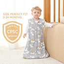 Yoofoss Baby Sleep Sack 6-12 Months Wearable Blanket for Babies 100% Organic Cotton 2-Way Zipper TOG 0.5 Toddler Sleeping Sack 3 Pack, Comfy Lightweight Sleep Sacks by TinyTreasures Baby Boutique