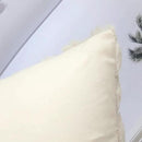 decorUhome Fall Throw Pillow Covers 16x16 Inch Set of 2, Soft Plush Decorative Faux Fur Beige Solid Couch Pillow Covers, Accent Farmhouse Neutral Square Euro Pillow Cases for Sofa Bed Living Room by CozyNest Decor