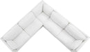 CHITA Power Sectional Down Filled Corner Sofa, Comfty Feather V Shape Power Modular, FSC Certified Modern Cloud Couch with Electric Footrests, 107 inch Width,5 Seat Sofa, Cream by CozyNest Decor