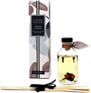 LOVSPA Reed Diffuser Set, Cinnamon & Clove Buds Scented Oil Diffuser with Sticks, Home Fragrance Accessories for Bathroom Shelf Decor, Aroma Diffusers for Home or Office Fall Decor, USA Made by CozyNest Decor