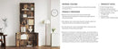 Tall Brown Wooden Bookshelf with Cabinet and Doors – 70.86" Bookcase with Doors, 6 Shelf Freestanding Tall Book Shelf for Living Room Storage, Bedroom, Home Office Organization – Brown Bookcase Wood by CozyNest Decor