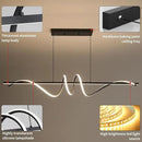 Modern Ceiling Chandelier Light, Anti Flicker Pendant Lamp with Remote Control Dimmable 3 Color Mode & Brightness (Warm Cool Neutral Light) for Kitchen Bar by CozyNest Decor