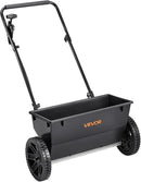 VEVOR Broadcast Spreader, 50LBS Capacity, Walk-Behind Push Spreader, 18 in Spreading Width, 8 in All Terrain Pneumatic Tires, Lawn Spreaders with Hopper Grate, for Seed, Fertilizer, Ice Melt by GreenHaven Gardens