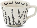 Ceramic Coffee Mug, 12 oz Novelty Unique Teacup with Large Handle, Stoneware Cup for Tea Mocha Latte Cappuccino Espresso (Grass) by CozyNest Decor
