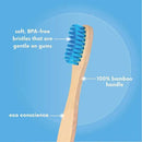 The Humble Co. Bamboo Toothbrushes (5pk) – Toothbrushes for Superior Oral Care, Dental Hygiene, and Gum Care, BPA Free (Soft Bristles) by CozyNest Decor