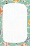 Hot Air Balloon Clouds Crib Sheets for Boys and Girls, Fitted Baby Crib Sheets Soft and Breathable Mini Crib Sheets 52 X 28 X 9 Inches by TinyTreasures Baby Boutique