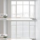 Window Privacy Film with Installation Tools, Static Cling, Anti UV, Heat Control, Ideal for Home Shower Office Glass Door (Stripes Pattern, 23.6X78.7Inch)