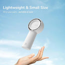 JISULIFE Portable Handheld Turbo Fan [16H Max Cooling Time], 4000mAh USB Rechargeable Personal Battery Operated Lash Small Pocket Fan with 5 Speeds for Travel/Outdoor/Vacation/Concerts - White by TinyTreasures Baby Boutique