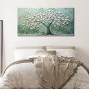 LASMOND Turquoise Tree of Life Wall Art for Living Room Canvas Prints Artwork Modern Abstract Bedroom Office Painting Decor (46x23 Inches) by CozyNest Decor