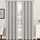 H.VERSAILTEX Premium Blackout Thermal Insulated Room Darkening Curtains for Bedroom/Living Room - Classic Grommet Top (2 Panels, Stone, 52 Inch by 108 Inch) by CozyNest Decor